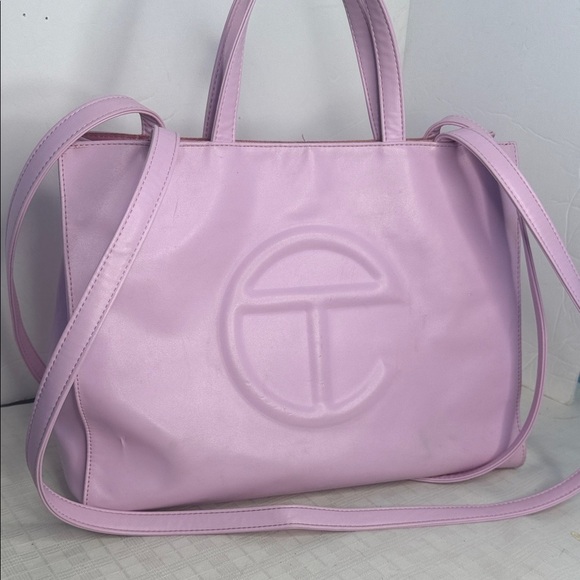 TELFAR 
Vegan Leather Medium Shopping Bag Lavender - Picture 16 of 16